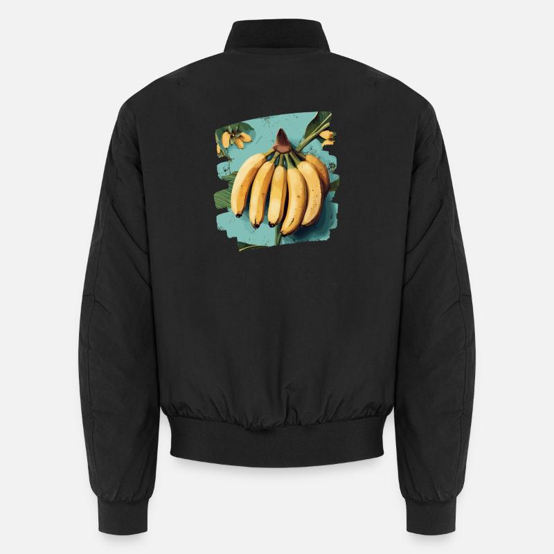 Banana - Unisex Bomber Jacket - black