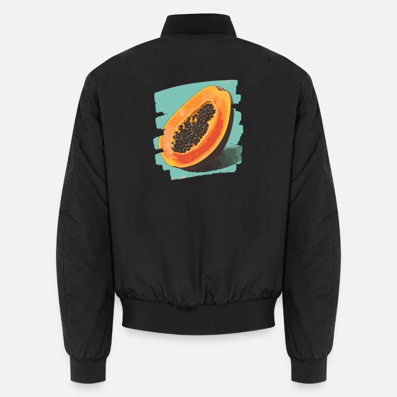 Papaya - Unisex Bomber Jacket - black