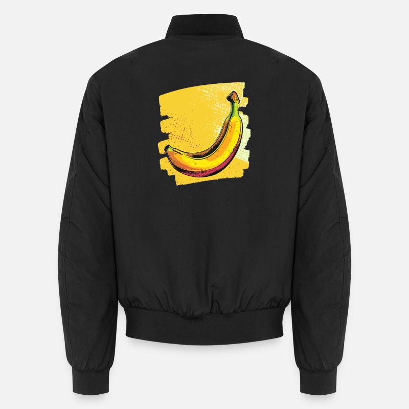 Banana - Unisex Bomber Jacket - black