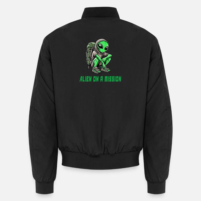 Alien auf Mission Unisex Bomberjacke