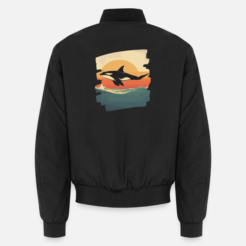 Orca - Unisex Bomberjacke - Schwarz