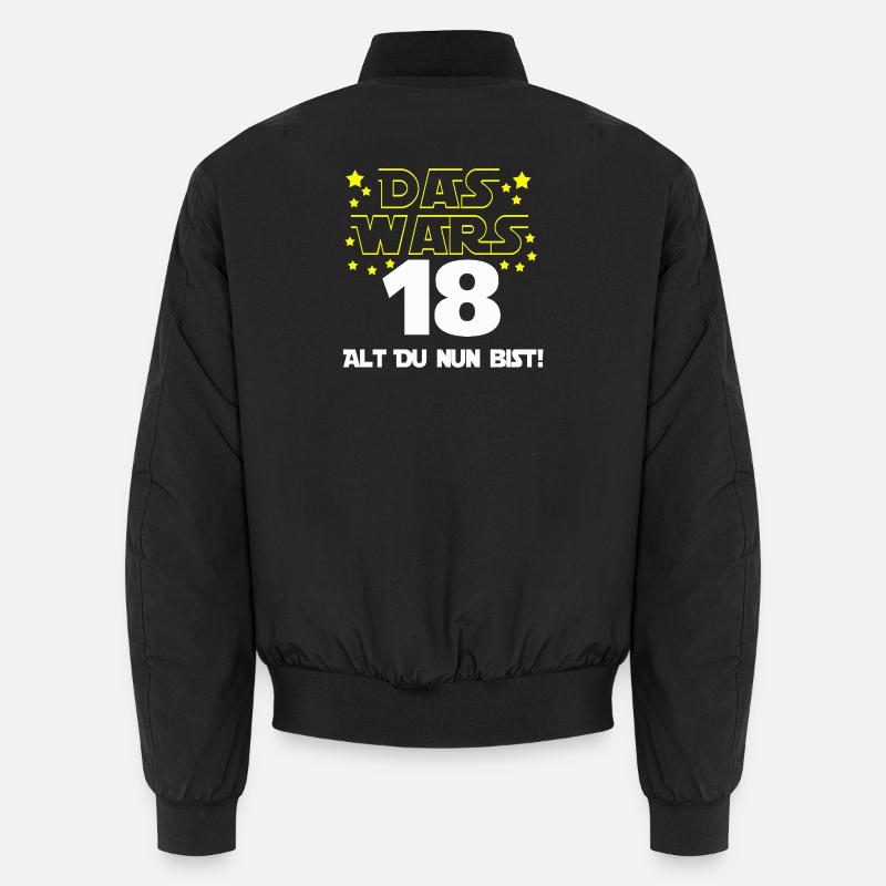 18. Geburtstag , 18 Das wars alt du nun bist ! Unisex Bomberjacke