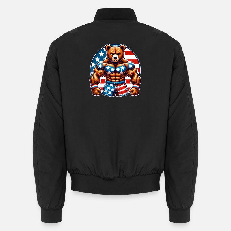 Muscle Bear États-Unis Bomber unisexe