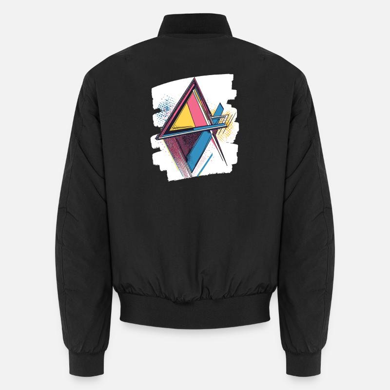 80s - Unisex Bomber Jacket - black