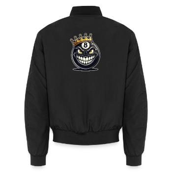 Roi du billard - Bomber unisexe - noir - Dos - AI Model Male 185 light (185cm)