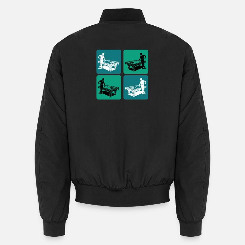 Vintage Billiards Player Unisex Bomber Jacket