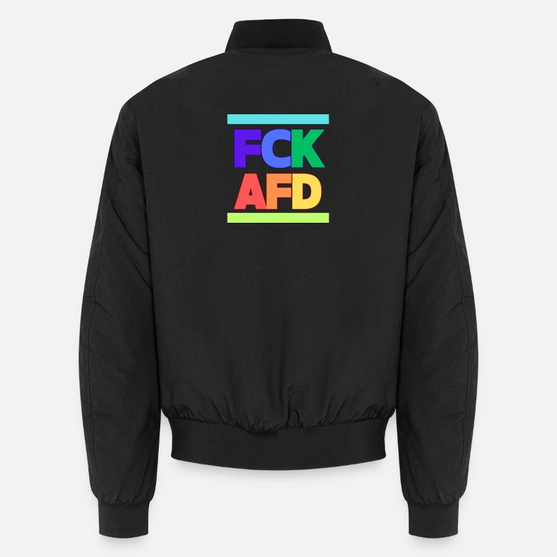 FCK AFD - Unisex Bomberjacke - Schwarz