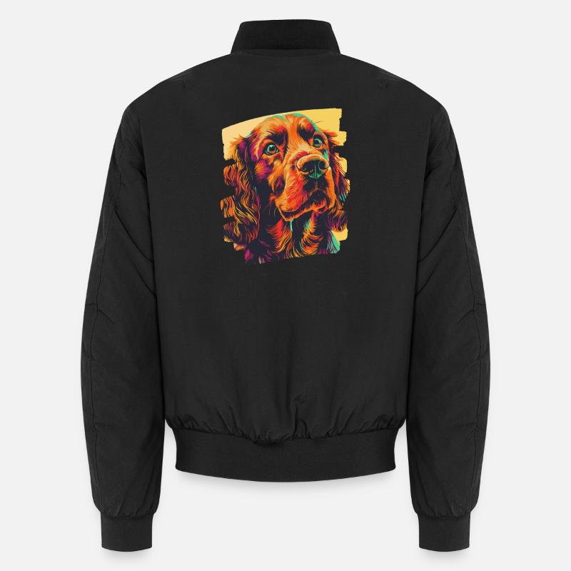 Cocker Spaniel - Bomber unisexe - noir
