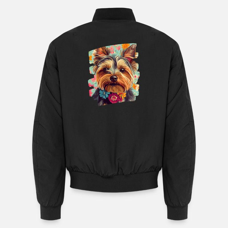 Yorkshire Terrier - Bomber unisexe - noir