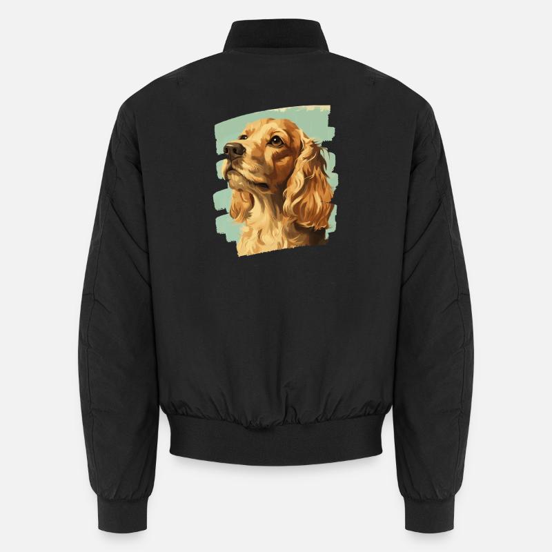 Cocker Spaniel - Unisex Bomberjacke - Schwarz