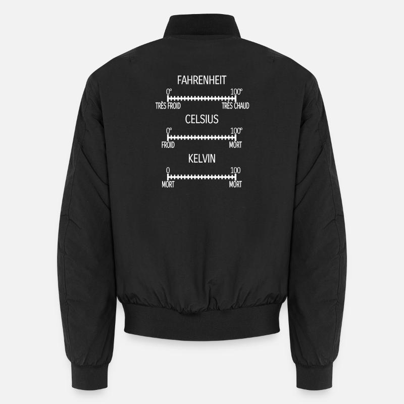 Fahrenheit Celsius Kelvin - Bomber unisexe - noir