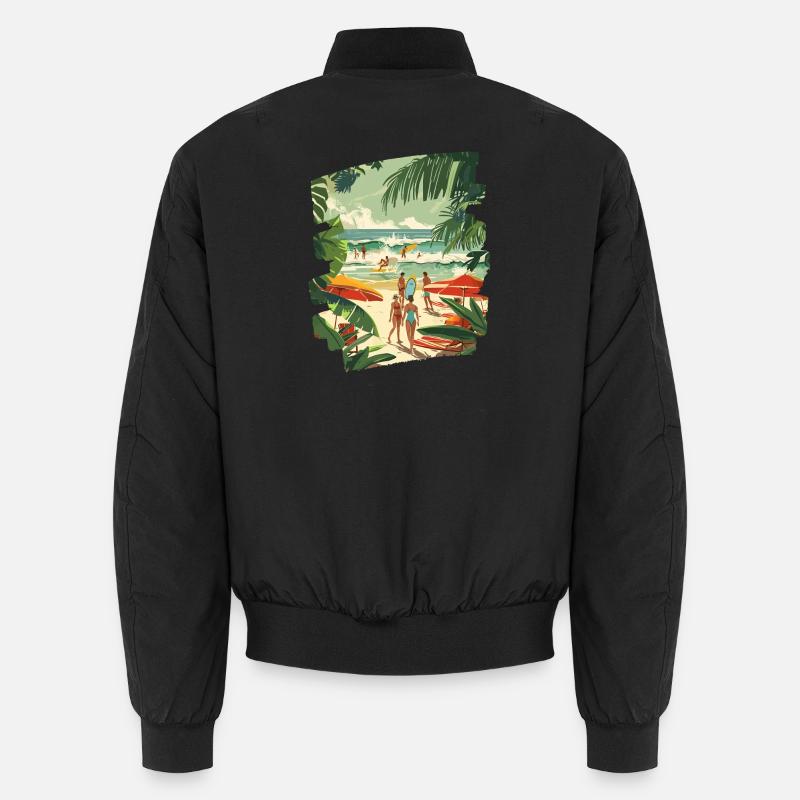 Surfeur - Bomber unisexe - noir