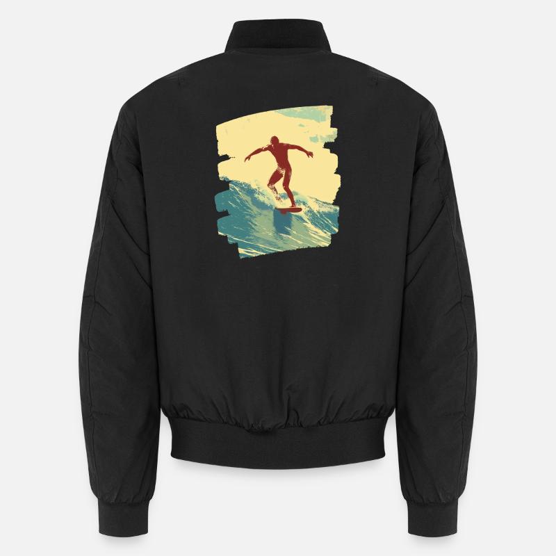 Surfeur - Bomber unisexe - noir