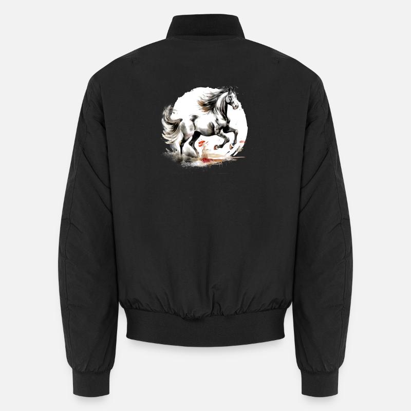 Cheval du zodiaque chinois Bomber unisexe