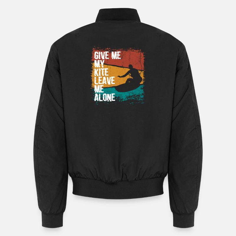 Solo Kite Surfer Silhouette Design Bomber unisexe