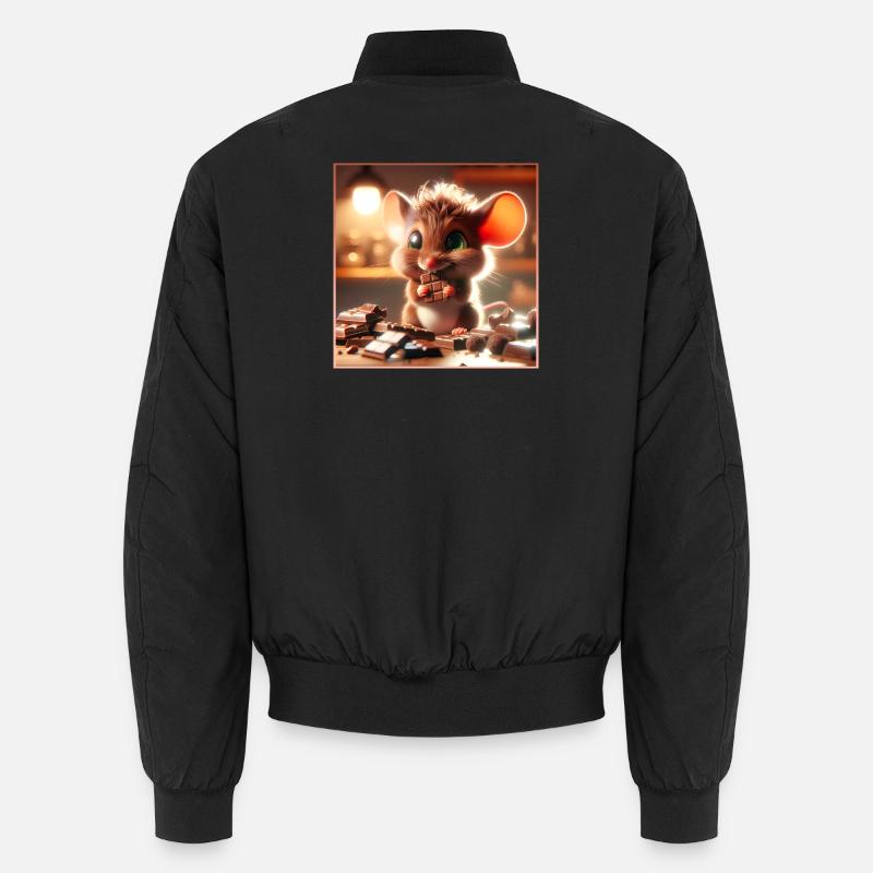 Little Chocolate Mouse Unisex Bomber Jacket