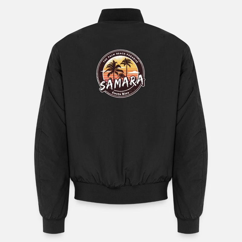 Samara – Costa Rica Palmen Strand Design Unisex Bomberjacke
