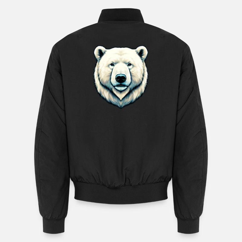 Weißer Eisbär Unisex Bomberjacke