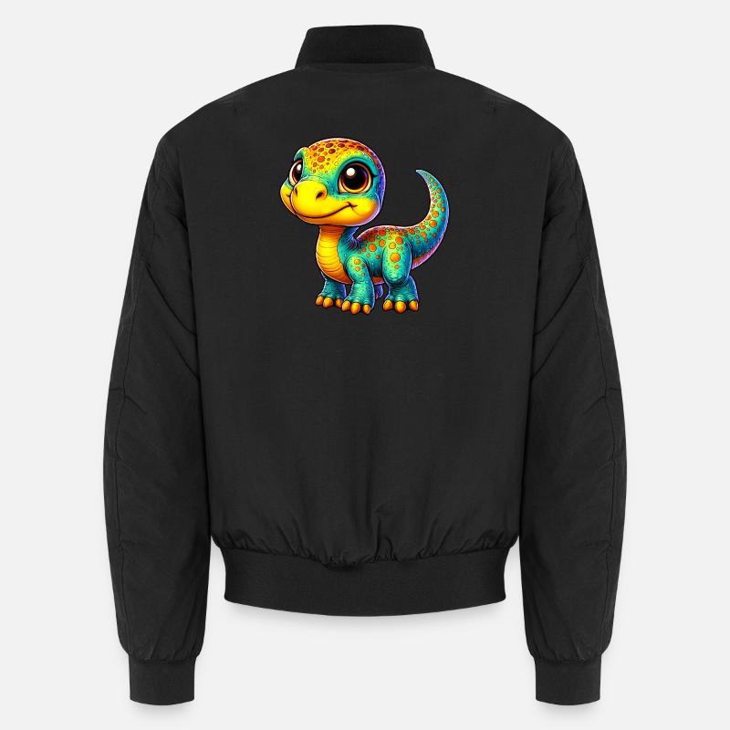 Dinosaur - Unisex Bomber Jacket - black