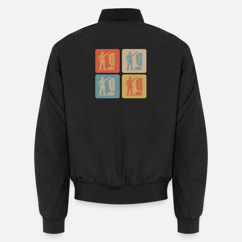 Döner Kebab Retro - Unisex Bomber Jacket - black