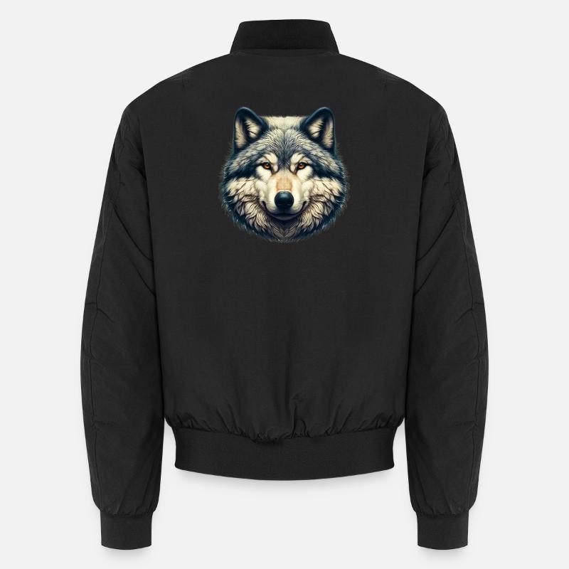 Loup - Bomber unisexe - noir