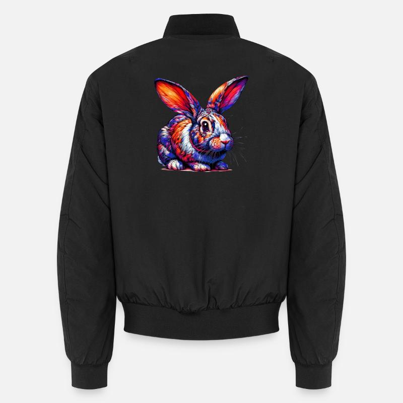 Rabbit - Unisex Bomber Jacket - black