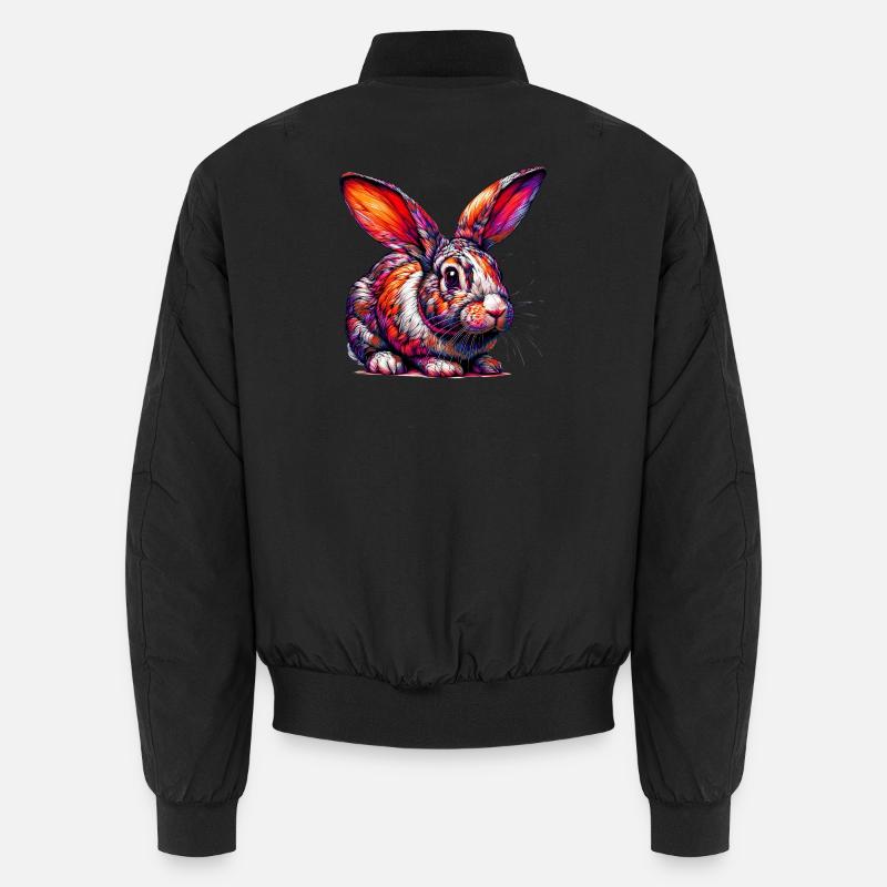 Rabbit - Unisex Bomber Jacket - black
