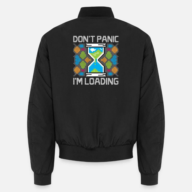 Chargement de Pixel Gaming – Don’t Panic Hourglass Bomber unisexe