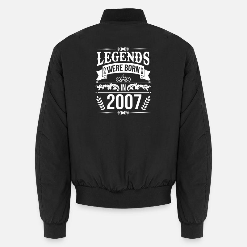 Legenden geboren 2007 Geburtstag Unisex Bomberjacke