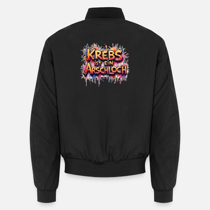 Krebs ist ein A*loch Unisex Bomberjacke