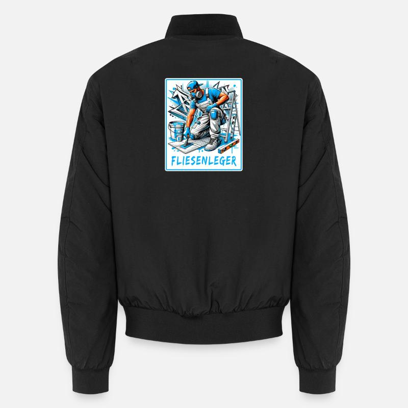 Fliesenleger Design Unisex Bomberjacke