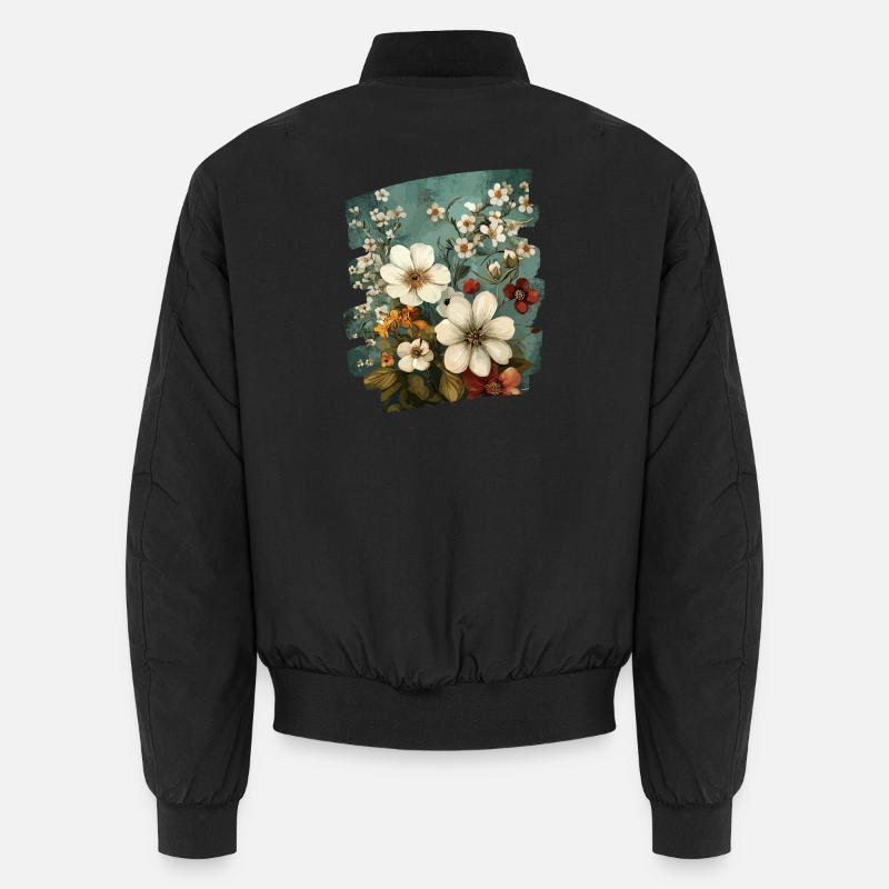 Spring Spring Beginning Flower Flowers - Unisex Bomber Jacket - black
