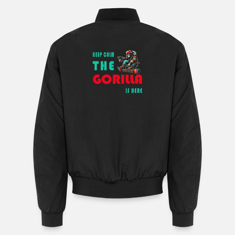 Restez calme - le gorille est là Bomber unisexe