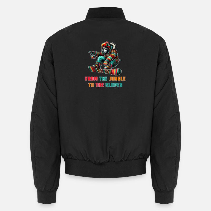 Gorilla Snowboard – Design - Bomber unisexe - noir