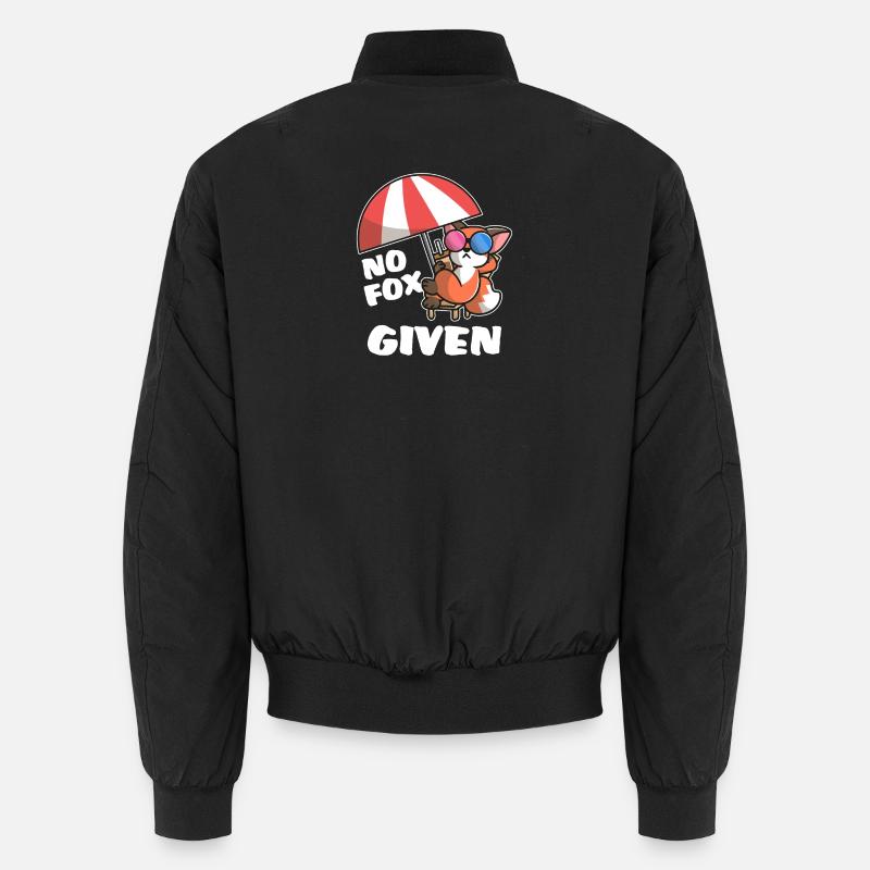 Cooler Fuchs - Unisex Bomberjacke - Schwarz