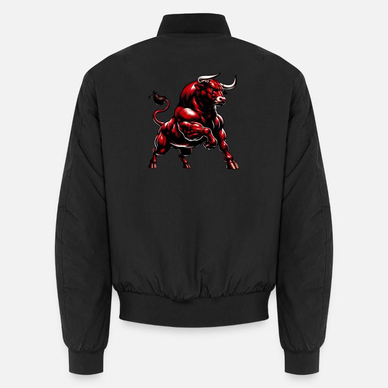 Stier - Unisex Bomberjacke - Schwarz