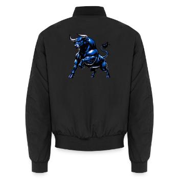 Taureau - Bomber unisexe - noir - Dos - AI Model Male 185 light (185cm)