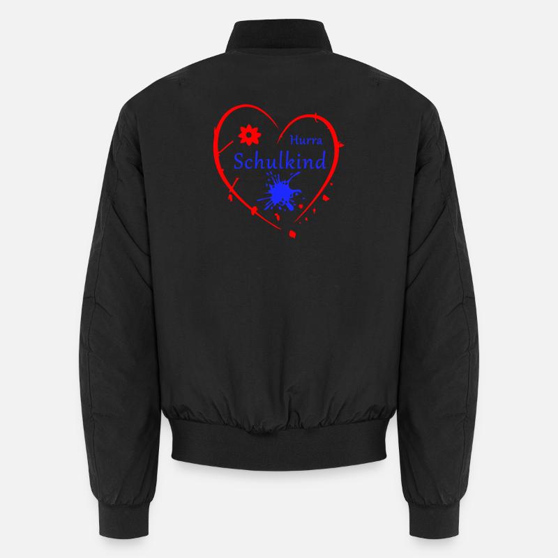 Hurra Schulkind - Unisex Bomberjacke - Schwarz