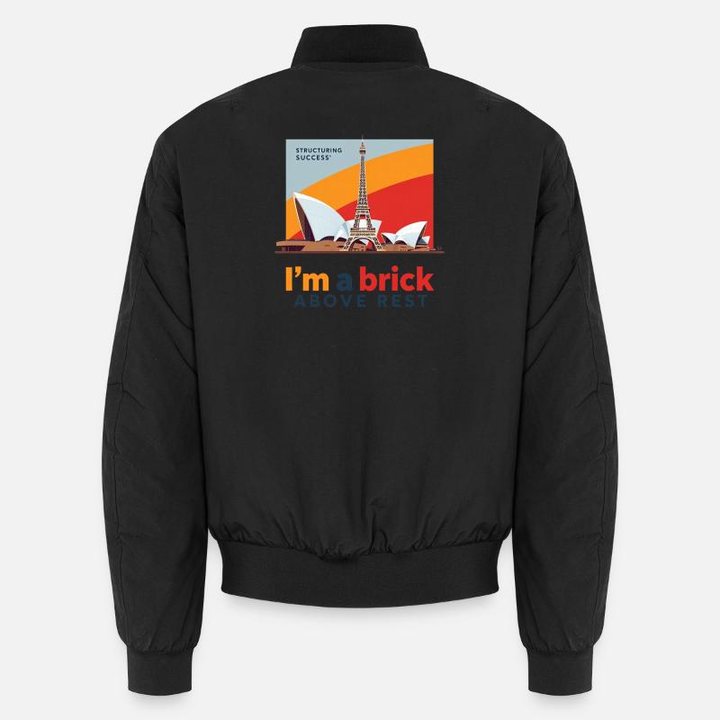Ich bin ein Ziegelstein über der Ruhe Unisex Bomberjacke