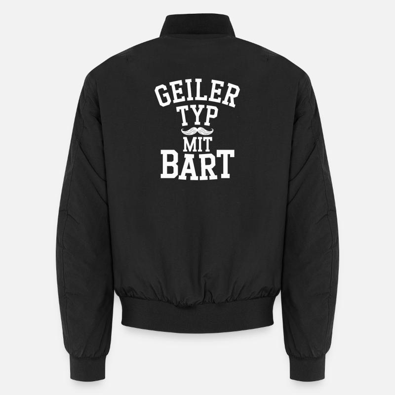 gars avec barbe barbe barbier barbe complète Bomber unisexe