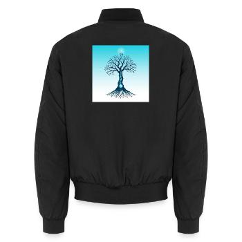 Spiritual Tree - Bomber unisexe - noir - Dos - AI Model Male 185 light (185cm)