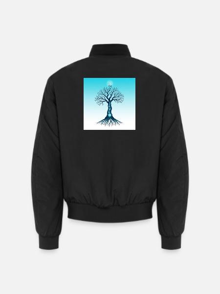 Spiritual Tree - Bomber unisexe - noir