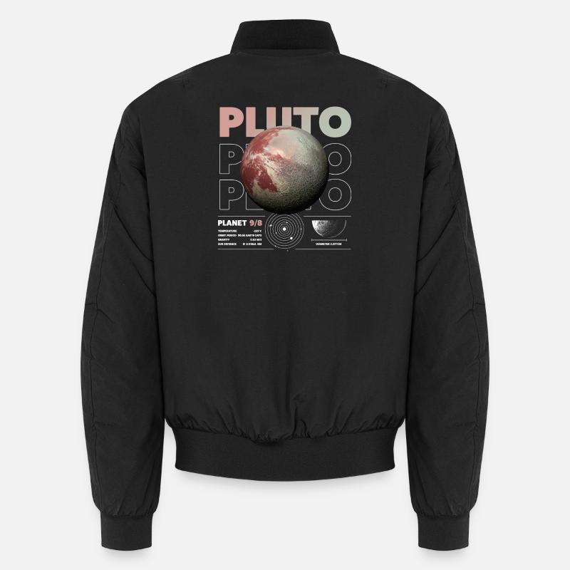 Pluto details - Unisex Bomber Jacket - black