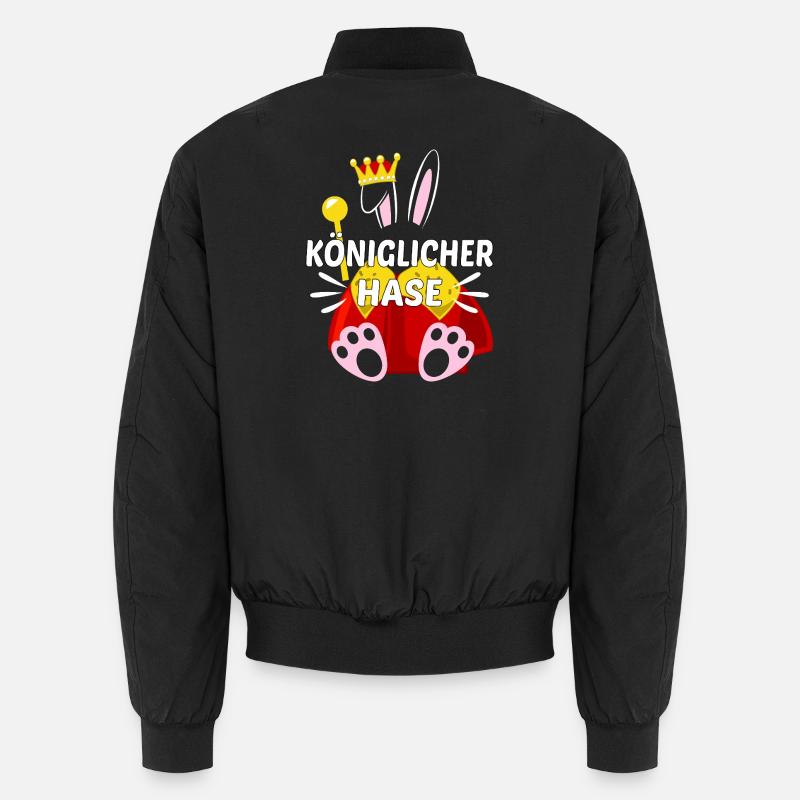 Königlicher Hase Unisex Bomberjacke