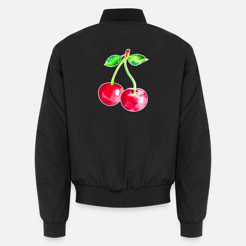 Cherry, Red cherries Unisex Bomber Jacket