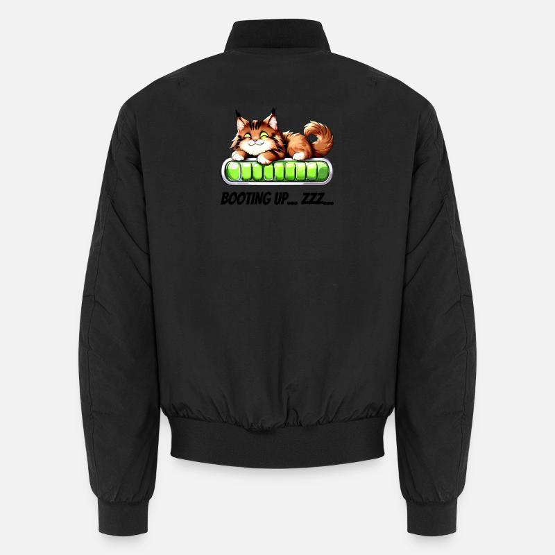 Booting Up Zzz - Chat en Mode Sieste Bomber unisexe