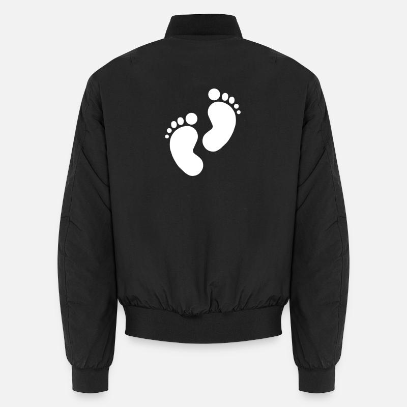 Empreinte de bébé, pieds de bébé Bomber unisexe
