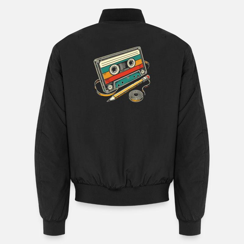 Vintage-Kassette Unisex Bomberjacke