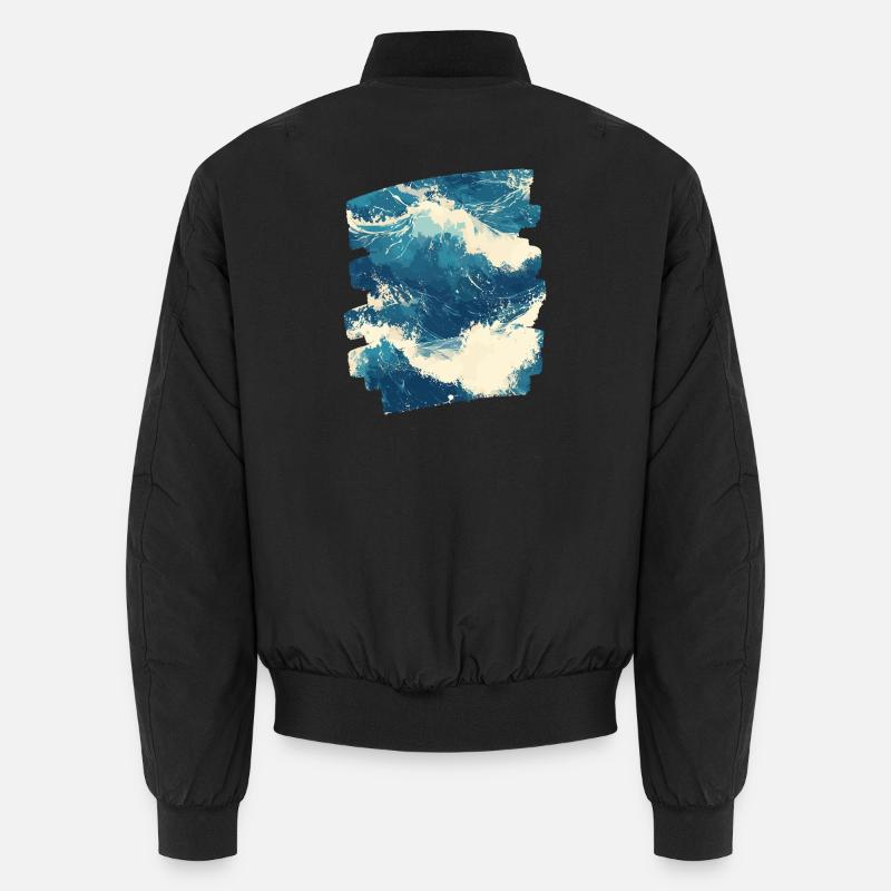 Waves and sea Unisex Bomber Jacket