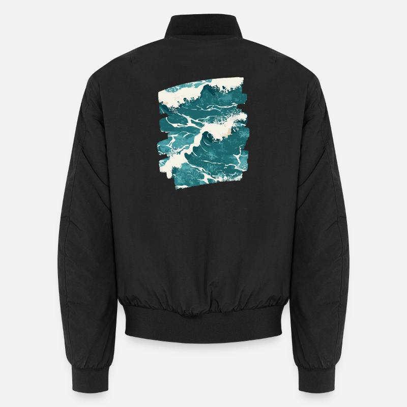 Waves and sea Unisex Bomber Jacket